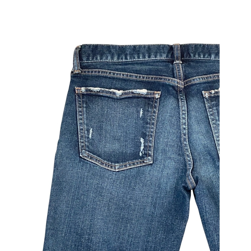Moussy Vintage Womens Blue Distressed Ripped Knee Slim Tapered Jeans Size 28 NWT - Picture 12 of 16